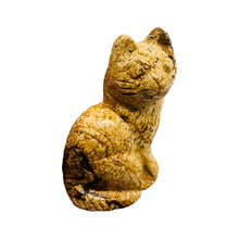 Load image into Gallery viewer, Hand Carved Stone Abyssinian Sitting Cat Collectible | 41x25x17mm | Red, Orange