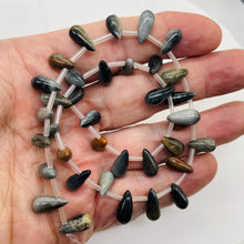 Load image into Gallery viewer, Hot Cat's Eye Chrysoberyl Quartz Briolette Bead Strand 107520