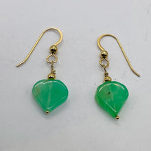 Load image into Gallery viewer, Chrysoprase Hearts W/ 12Kgf Earrings Delightful #310662A