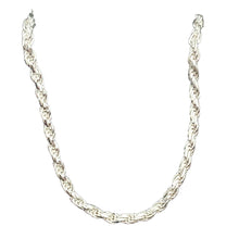 Load image into Gallery viewer, 2mm Rope Solid Sterling Silver Italian Made Necklace |18 Inch | 6 Grams |