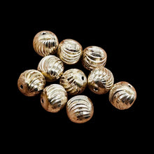 Load image into Gallery viewer, Shimmering 8mm Laser Cut Sterling Silver Beads | 10 Beads |