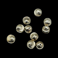 Load image into Gallery viewer, Shimmering 8mm Laser Cut Sterling Silver Beads | 10 Beads |