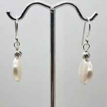 Load image into Gallery viewer, Creamy White Coin FW Pearl Drop/Dangle Earrings | 1 1/4" Long | White | 1 Pair |