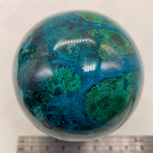 Load image into Gallery viewer, Chrysocolla Malachite Sphere 396g (14oz) | 66mm (2.6") | Green Blue| 1 Specimen|