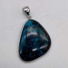 Load image into Gallery viewer, Chrysocolla Sterling Silver Oval Pendant | 2" Long | Blue, Green | 1 Pendant |