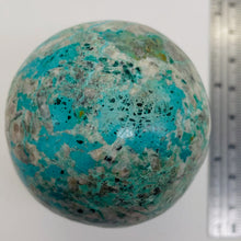 Load image into Gallery viewer, Azurite Display Sphere | 1 7/8" | Green White | 171g | 1 Collector's Item |