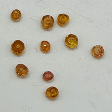 Load image into Gallery viewer, Sapphire AAA Faceted Round Bead Parcel | 3x2 to 2x1mm | Pink | 10 Beads |