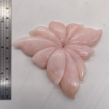 Load image into Gallery viewer, Peruvian Opal 147ct Carved Flower Pendant Bead| 58x98x5mm| Pink| 1 Pendant Bead|