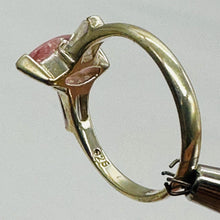 Load image into Gallery viewer, Pink Zirconia Promise Ring Sterling Silver White Side Stones Size 6