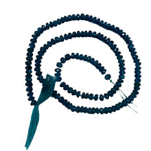 Load image into Gallery viewer, Stunning AAA Neon Blue Apatite Faceted Roundel Bead Strand | 4x2mm | 150 Beads |