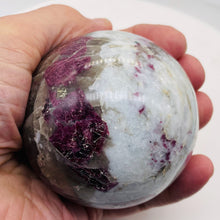 Load image into Gallery viewer, Garnet Crystal 645g Sphere | 3" | Red White | 1 Collector's Item |