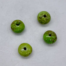 Load image into Gallery viewer, Gaspeite High Grade 6mm Rondelle Beads | 6mm | Green Brown | 4 Beads |
