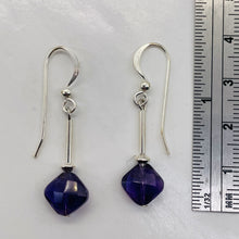 Load image into Gallery viewer, Lilac Faceted Amethyst Sterling Silver Dangle Earrings | 1 1/4" Long | 1 Pair |