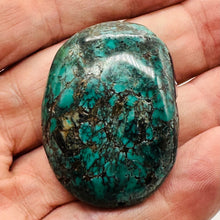 Load image into Gallery viewer, Turquoise Natural Focal 39g Nugget Bead | 42x31x20mnm | Blue, Black | 1 Bead |