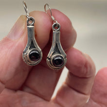 Load image into Gallery viewer, Fabulous Red Garnet Sterling Silver Drop/Dangle Earrings! | 1 1/2" Long |