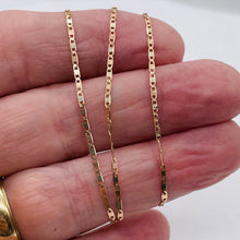 Load image into Gallery viewer, Italian! 10K Gold Reversible Open Link Chain 16" 10019B