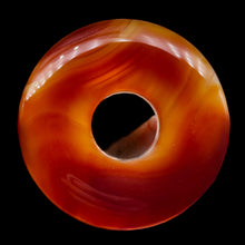 Load image into Gallery viewer, Carnelian Pi Circle Pendant Bead | 70mm | Orange | 2 7/8" Diameter | 1 Bead |