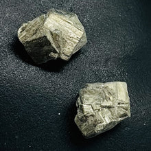 Load image into Gallery viewer, Pyrite Crystal Nugget Beads | 19x16x13 to 19x14x14mm | Silver Gold | 2 Beads |