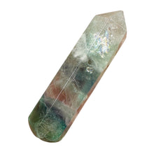 Load image into Gallery viewer, Soothing! Multi Hued Fluorite 2 1/4" Massage Crystal | Purple, Green, Clear|1 |