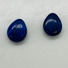 Load image into Gallery viewer, Indigo Lapis Pendant Briolette Beads | 11x9x4mm | Blue | 2 Beads |