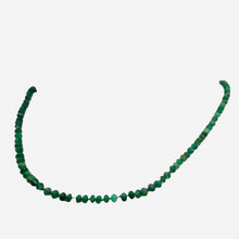 Load image into Gallery viewer, Emerald Graduated 3 to 4mm Rondelle Necklace | 23&quot; Long | 37 tcw | Green |
