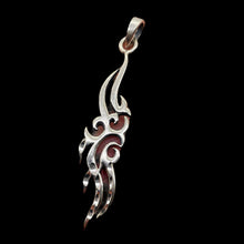 Load image into Gallery viewer, Celtic Brite Cut Sterling Silver Floral Charm | 2 1/4" Long | Silver | 1 Charm |