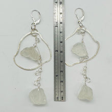 Load image into Gallery viewer, Designer Natural Clear Quartz 925 Sterling Silver Earrings 509109