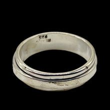 Load image into Gallery viewer, Sterling Silver Double Band Spinner Ring | Size 9 | Silver | 1 Ring |