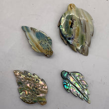 Load image into Gallery viewer, Two Beads of Shimmering Abalone Leaf Pendant Beads 004326A