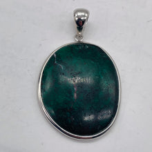 Load image into Gallery viewer, Chrysocolla Sterling Silver Oval Pendant | 2" Long | Blue, Green | 1 Pendant |