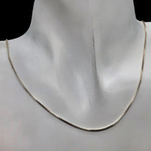Load image into Gallery viewer, Italian 30" Sterling Silver Fine Box Chain 1mm 109732/30