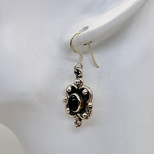 Load image into Gallery viewer, Stellar! Black Onyx Sterling Silver Drop/Dangle Earrings | 1 1/2" Long |