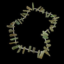 Load image into Gallery viewer, Kyanite Natural Crystal Pendant Bead Strand | 15x4x6 to 32x3x7mm| Green | 40 Bd|