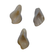 Load image into Gallery viewer, Chalcedony Calla Lily Flower Beads | 22x11x2.5mm to 27x11x2mm | White | 3 Beads|