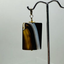 Load image into Gallery viewer, Semi Precious Stone Jewelry Sardonyx Agate Pendant Necklace 14Kgf | 1 3/4" Long|