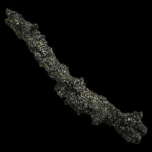 Load image into Gallery viewer, Silver Gray Fulgurite Lightning-Fused Hollow Tube Specimen 5 Inch