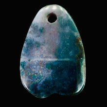 Load image into Gallery viewer, Hand Carved Bloodstone Jasper Bead Pendant Bead | 60x43x6mm | 1 Bead |