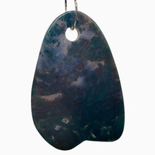 Load image into Gallery viewer, Hand Carved Bloodstone Jasper Bead Pendant Bead | 61x41x6mm | 1 Bead |