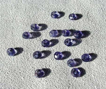 Load image into Gallery viewer, 16 incredible Indigo Iolite Faceted Roundel Beads 005038