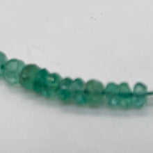 Load image into Gallery viewer, Emerald Faceted Rondelle Beads | 2-2.5 mm | Green | 10 Beads |