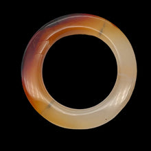 Load image into Gallery viewer, Carnelian Agate Picture Frame Bead | 37x3.5mm | Orange | 23mm opening |