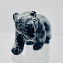 Load image into Gallery viewer, Hand-Carved Prowling Leopard | 58x27x19mm | Grey Black | 1 Figurine |
