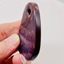 Load image into Gallery viewer, Hand Carved Fancy Mauve Pink Jasper Pendant Bead | 61x43x7mm | 1 Bead |