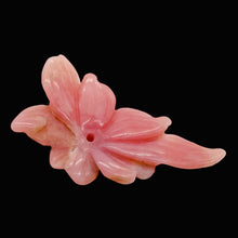 Load image into Gallery viewer, 15cts Stunning Hand Carved Pink Peruvian Opal Flower Bead | 38x25x5mm |