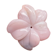 Load image into Gallery viewer, Pink Peruvian Opal Carved 19cts Flower Pendant Bead | 27x26x5mm | Pink | 1 Bead|