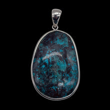 Load image into Gallery viewer, Chrysocolla Sterling Silver Oval Pendant | 2" Long | Blue, Green | 1 Pendant |