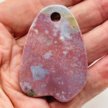 Load image into Gallery viewer, Fancy Jasper Pendant | 62x42x7mm | Mauve Pink | 1 Bead