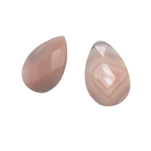 Load image into Gallery viewer, 2 Pink Botswana Agate Faceted Briolette Beads 6768