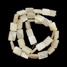 Load image into Gallery viewer, Premium Carved White Mother of Pearl Bead Strand 104363