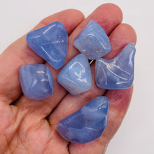 Load image into Gallery viewer, Chalcedony Gemstone 49g Nugget Beads | 33x19x13 to 19x17x13mm | Blue | 6 Beads |